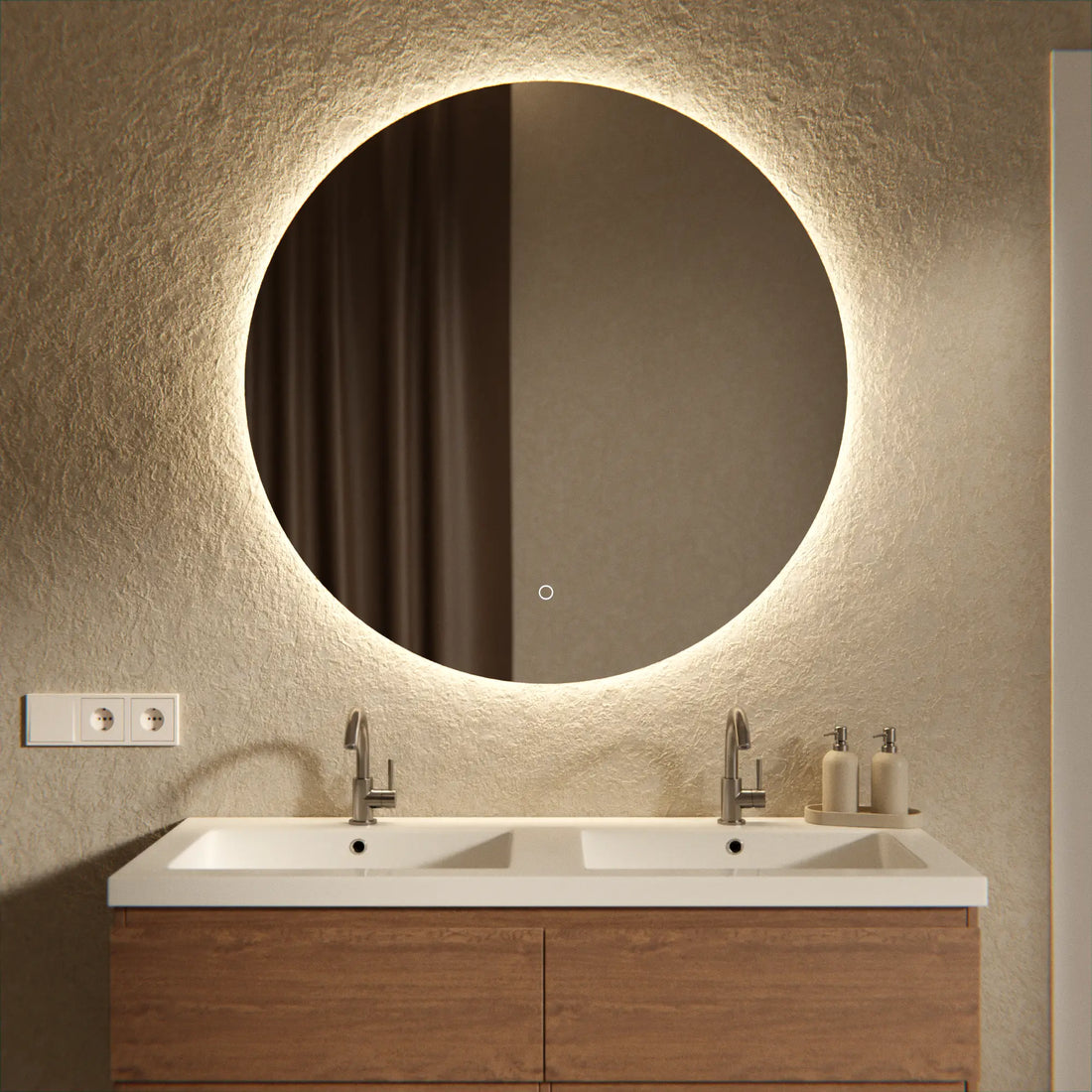 Miroir de salle de bains - 100 cm - Sans cadre