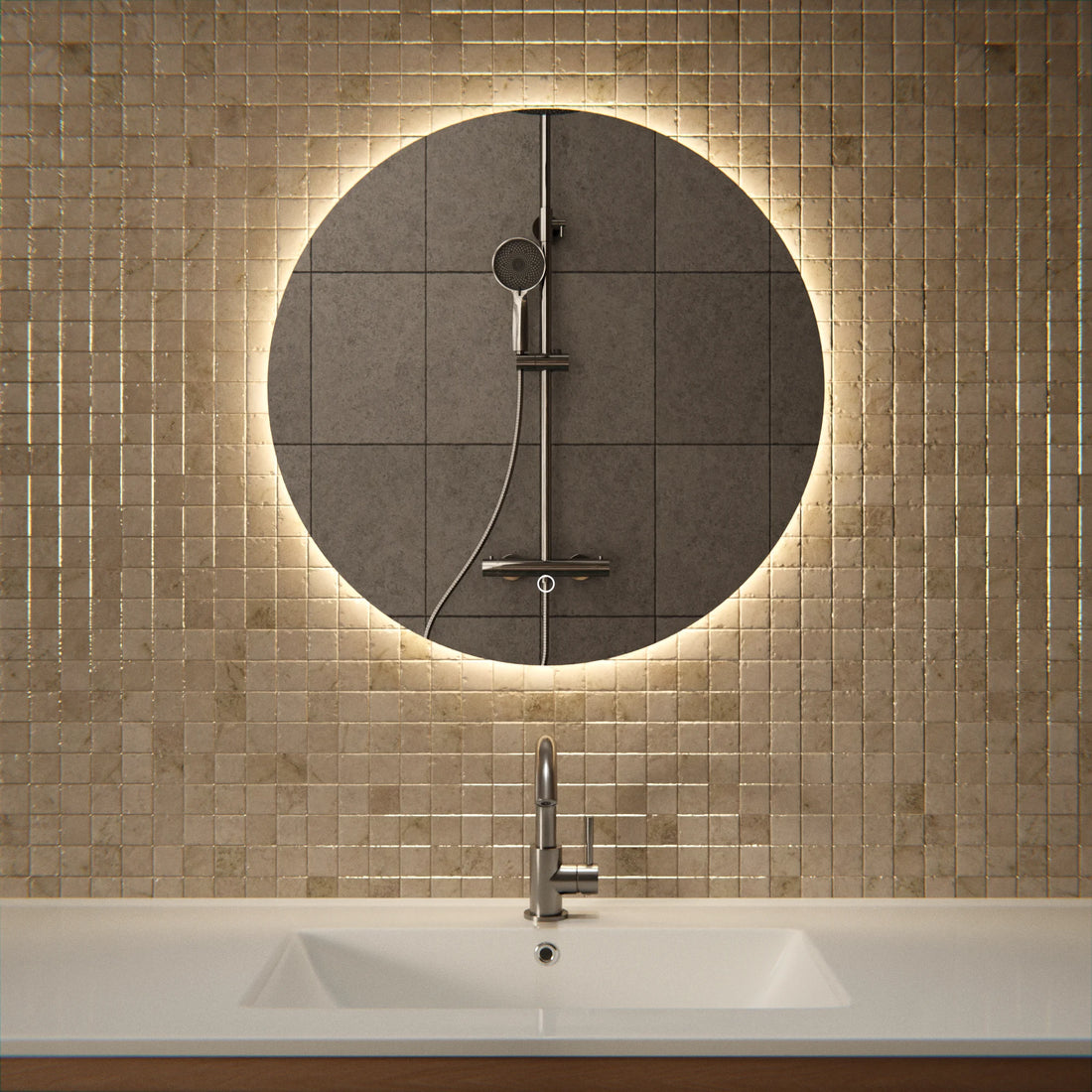 Miroir de salle de bain - 60cm - Sans cadre