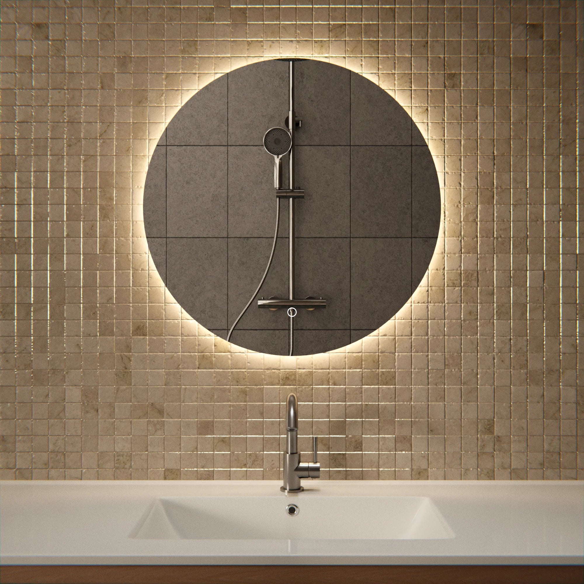 Miroir de salle de bain - 60cm - Sans cadre