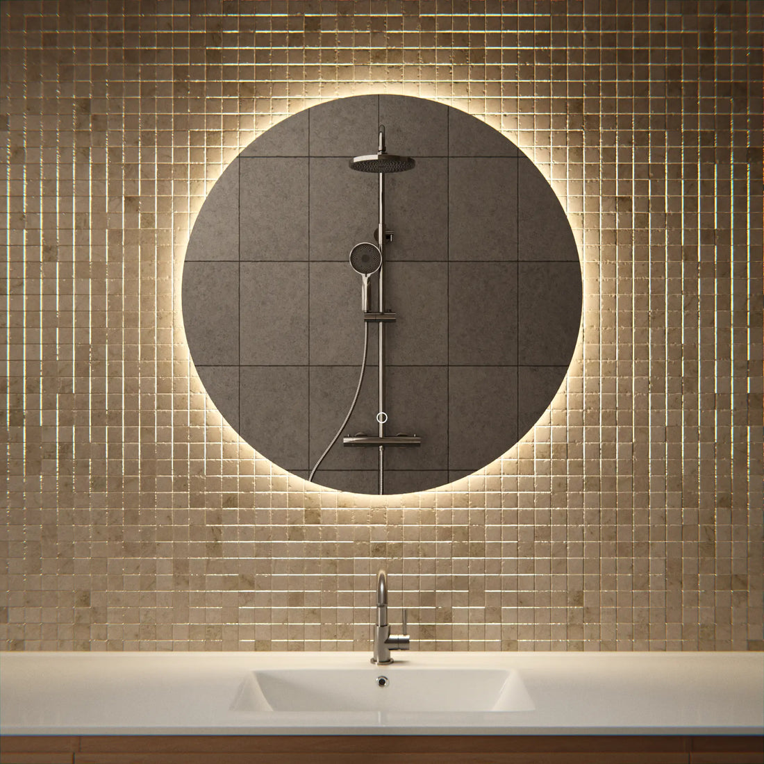 Miroir de salle de bain - 80cm - Sans cadre