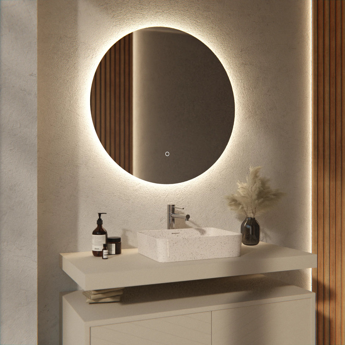 Miroir de salle de bain - 80cm - Sans cadre