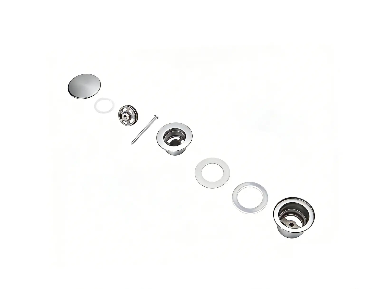 Bouchon de vidange pour lavabo Clickwaste - 42 mm - Chrome - Précommander