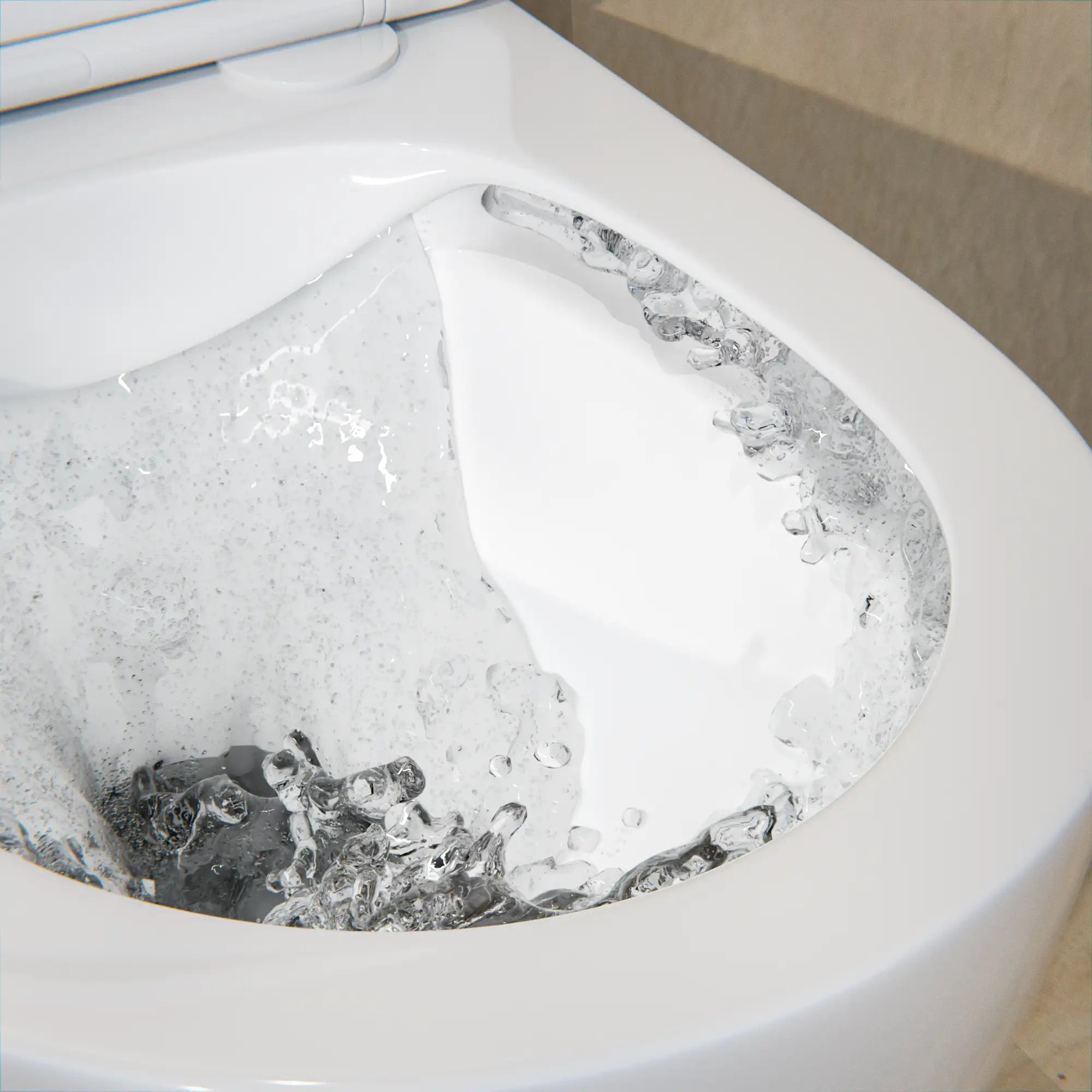 WC suspendu Varo - sans bride - abattant Soft-Close - blanc brillant